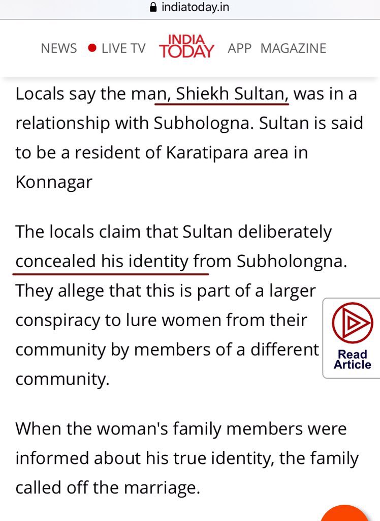 Case 6- Sheikh Sultan hides his identiy to trap a H girl. Girl's family was ready for marriage but they called it off when they came to know that Sheikh Sultan is pretending to be a H. Sultan killed her.