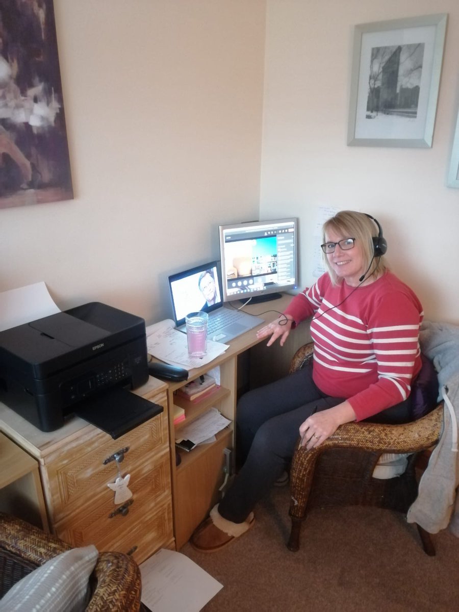 _EOLP's tweet photo. We might be #workingfromhome but its still business as usual ! https://t.co/OBw3mYEkmm.

#leadership #Training #nevermoreneeded @CheshireCCG @hospiceuk https://t.co/XTLzrXDyB4