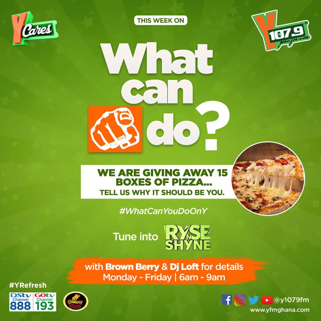 Y1079FM's tweet image. This week on #WhatCanYouDoOnY 

We want you to tell us what you can do with 15 Boxes of Pizza 

#RYSENSHYNE w/ @iambrownberry X @deejayloft