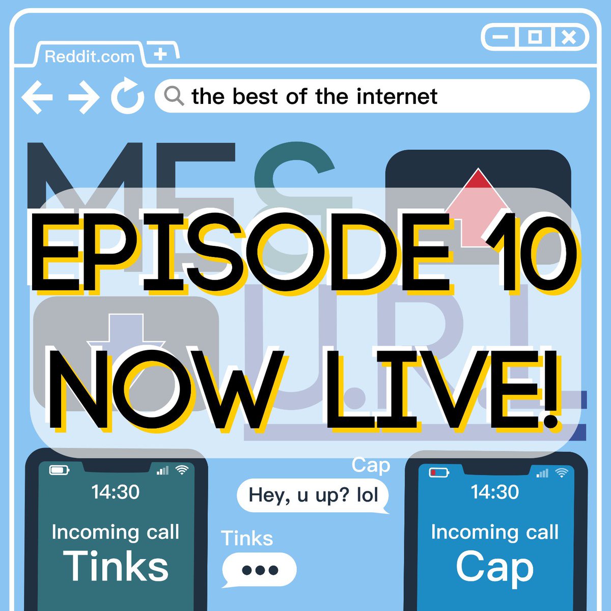 MeAndURL's tweet image. 🚨 EPISODE 10 IS LIVE! 🚨 
Get stuck in to hear Cap’s embarrassing fart stories and if Tinks would chow down on a sheep’s testicle. Could Tinks take on an #ImACeleb imacelebrity eating challenge? We’re available on all your favourite podcast providers (links in bio)