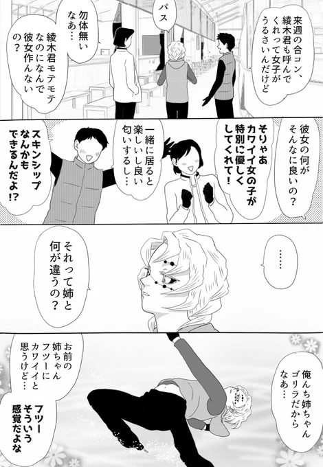 魘夢&amp;累の俺たちフィギュアスケーター、番外編。やっぱり累君不登場回とか有り得ませんからネ〜、ウフフフフ…累君のおへそチラを描きたかった(白状 