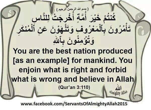 LIVETOLOVEJatt1's tweet photo. @umeed0604 @FarooquiJameel #CHOSEN #PEOPLE OF #GOD.
" You (#Muslims ) are the Best #Chosen People / Nation of God , Chosen up for ( #Leadership / #Guidance ) of #Mankind / The #World . Yo #Enjoin What is #RIGHT and #Forbid What is #WRONG , and #Believe in #Allah " Quran : 3 : 110. https://t.co/FuwJnGpO4Z