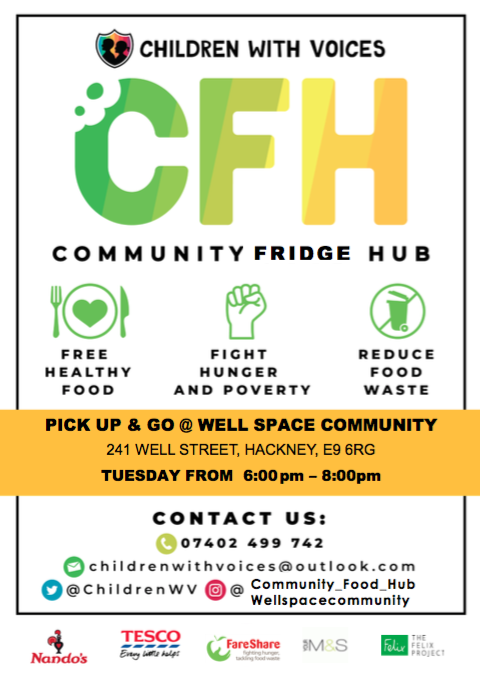 ChildrenWV's tweet photo. Info on our TWO Community Food Hubs in #Hackney today. Free food for collection, no questions asked.
🌈Prideaux House Hub, E9 7DL, 12noon - 3pm
🌈Well Street Fridge Hub, E9 6RG, 6pm - 8pm
Please RT to reach those who need it.
#foodbank #ENDCHILDFOODPOVERTY #fightholidayhunger https://t.co/WtIfrc5UjW