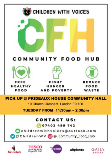 ChildrenWV's tweet photo. Info on our TWO Community Food Hubs in #Hackney today. Free food for collection, no questions asked.
🌈Prideaux House Hub, E9 7DL, 12noon - 3pm
🌈Well Street Fridge Hub, E9 6RG, 6pm - 8pm
Please RT to reach those who need it.
#foodbank #ENDCHILDFOODPOVERTY #fightholidayhunger https://t.co/WtIfrc5UjW