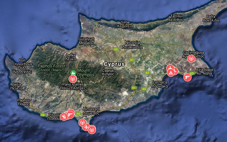Cyprus alone hosts 17 UK military installations including firing ranges, runways, fuel bunkers and spy stations run by GCHQ, with some located outside UK’s “sovereign base areas”  http://bit.ly/3mcGpLK 