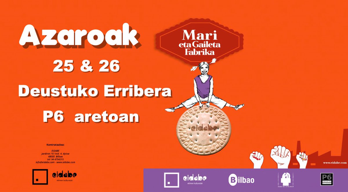 Bilbao aurrera!
#bilbaoaurrera #eidabe
@bilbaoaurrera #erribera #p6