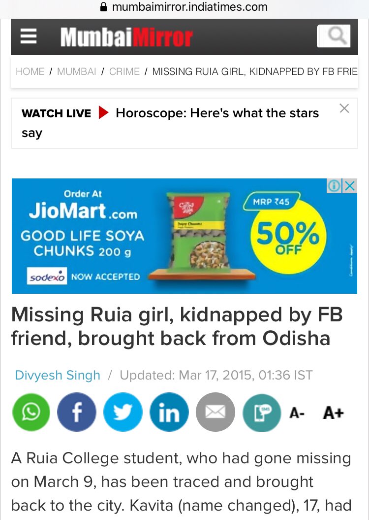 Case 10- Sajan Shaikh created a facebook profile names Rohit Das to trap H girl. 6 months later they met. he threaten her with suicide if she would not marry him. He asked her to wear Burqa to hide her face. She reached to police after knowing his real identity and saved herself.