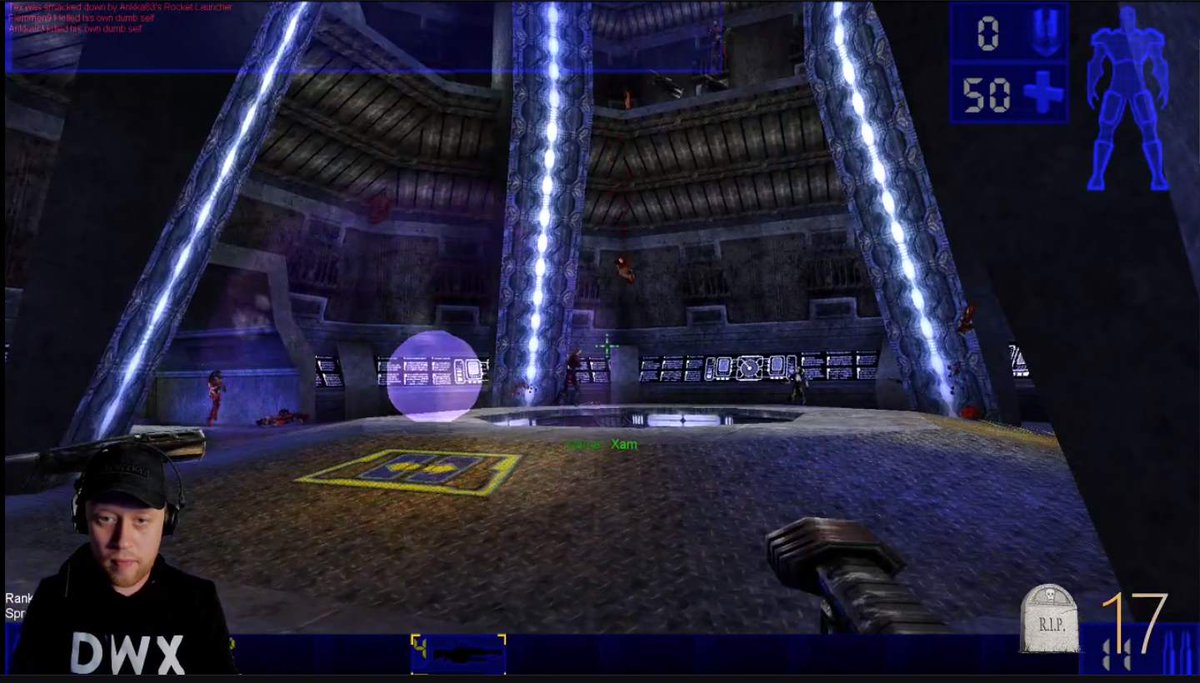 Yesterday, Memory Monday. Tweeka_1 (DFM) invited us for a MP session of Unreal Tournament (1999). After almost 4 hours of pure insanity (instagib!) still filled with adrenaline, we called it a day. Thanks #TweekaFam and 
<a href="/MarcusNordli/">Marcus Nordli</a> for a memorable evening of oldschool fragging
