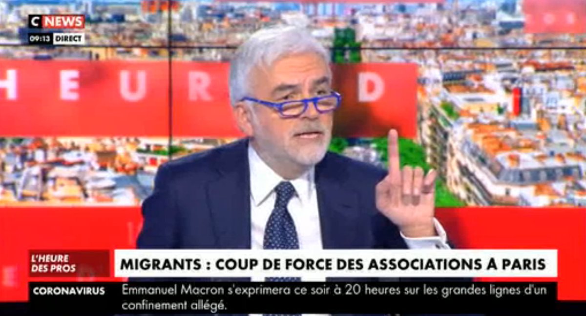 Praud : “C’est pas bien, on se sert des migrants. Il y a des gens qui avancent masqués. Est-ce qu’on n’a pas là un condensé de la société française et de la société médiatique ? On met en scène, on instrumentalise !”