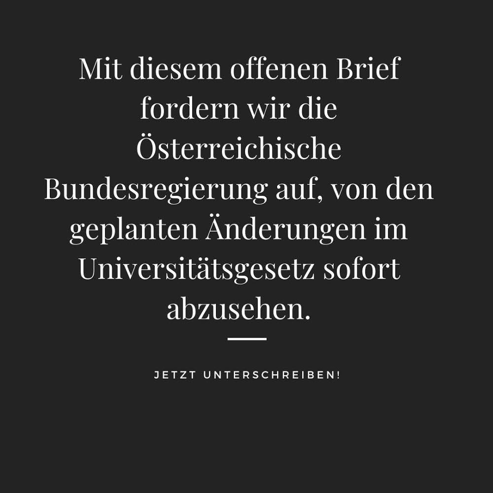 Rund 1500 Erstunterzeichner:innen haben sich in den letzten 4(!) Tagen gemeldet, um den von Lehrenden initiierten offenen Brief zu supporten. Jetzt ist die Petition auch öffentlich - unterschreibt jetzt! #bildungbrennt #ugnovelle #bildung #Covid_19 #ugwtf  bildung-brennt.at/unterstuetzeri…