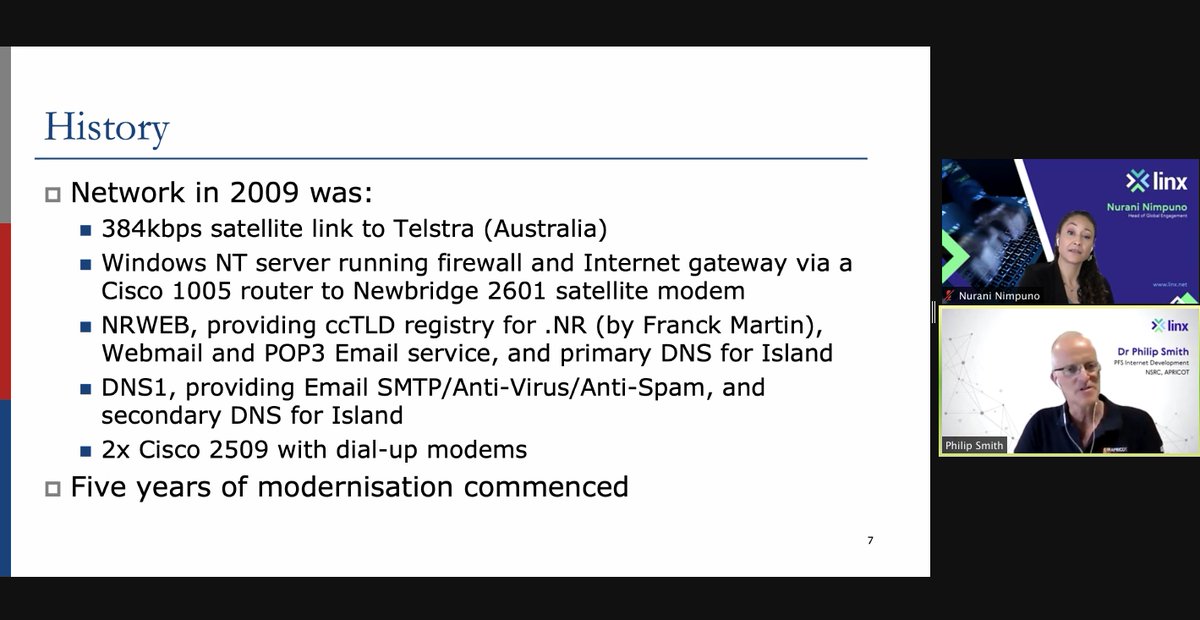 LINX_Network's tweet photo. You thought building a network during a pandemic was tricky... try building a network on Nauru Island in the middle of the Pacific Ocean during a pandemic! Dr Philip Smith is live now with #LINXPresents, from Brisbane. https://t.co/g43XAPbuOI 
#Pacific #Nauru #Networks #Internet https://t.co/c4kuvPUzSk