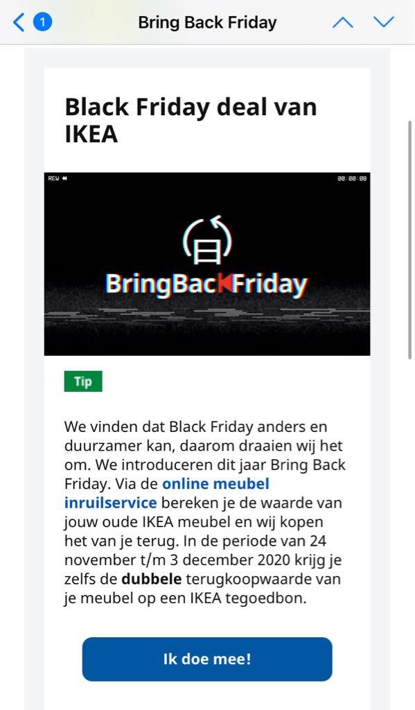 eef70's tweet photo. Goeie actie @IKEANederland 👍 #recycle #blackfriday #bringbackfriday https://t.co/9H5YuOTaVg