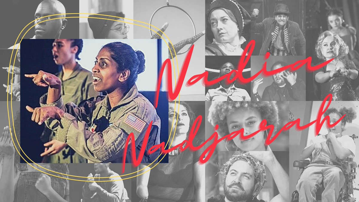 Nadia Nadarajah ( @NadiaNadarajah) performed with Deafinitely from 2012-2015, as well as at the Royal Court, National Theatre, Bush Theatre, Royal Exchange, Bristol Old Vic & The Globe, winning best a Broadway World UK Best Supporting Actress award in 2018 for ‘As You Like It’.