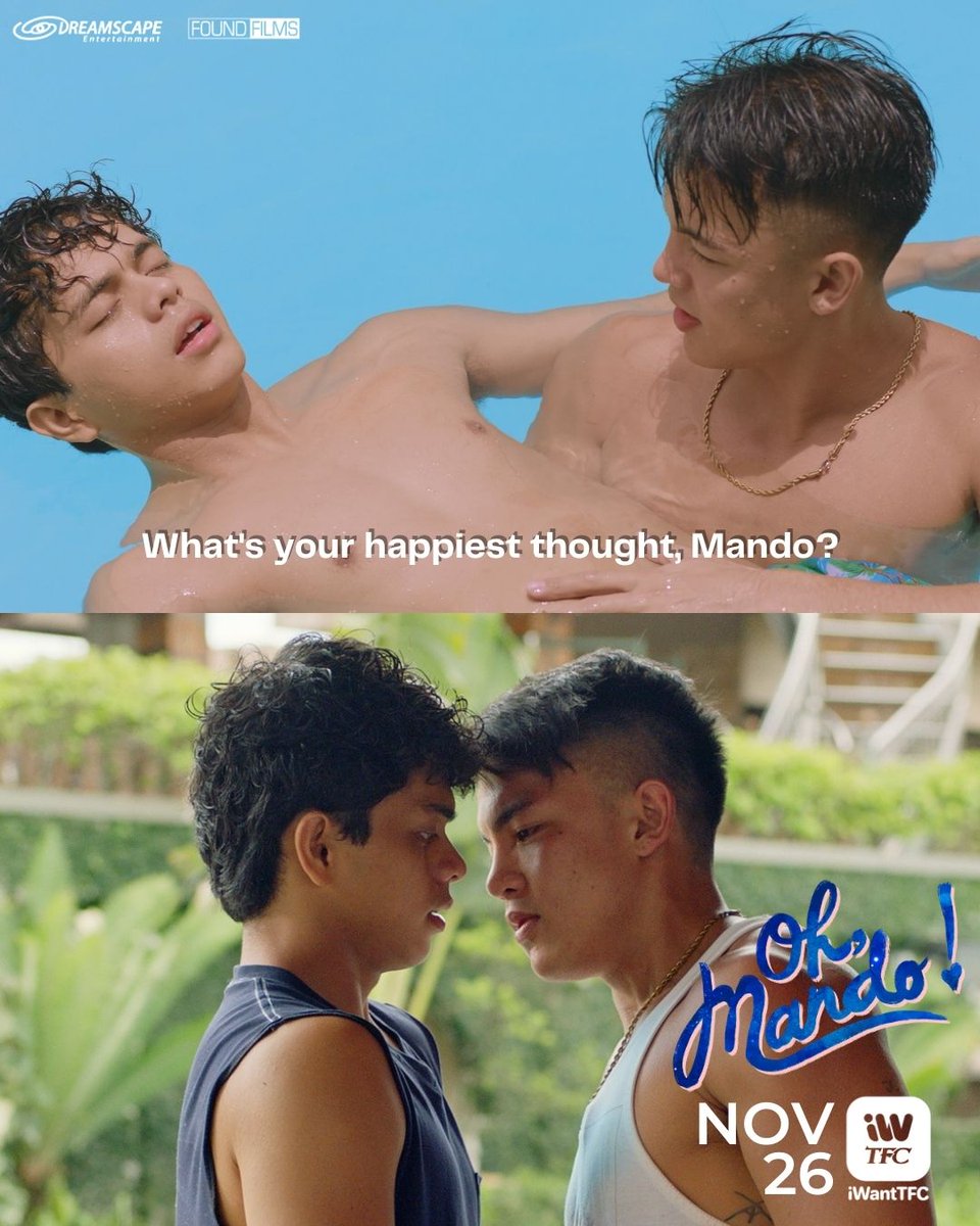 Mas lalong magiging close si Mando kay Barry! 🥰
Catch Episode 4 of #OhMando 🌈❤️ this Thursday, November 26, 9PM on iWantTFC!
While waiting, nood ka muna ng Episodes 1,2, and 3.

Available for Standard and Premium subscribers.