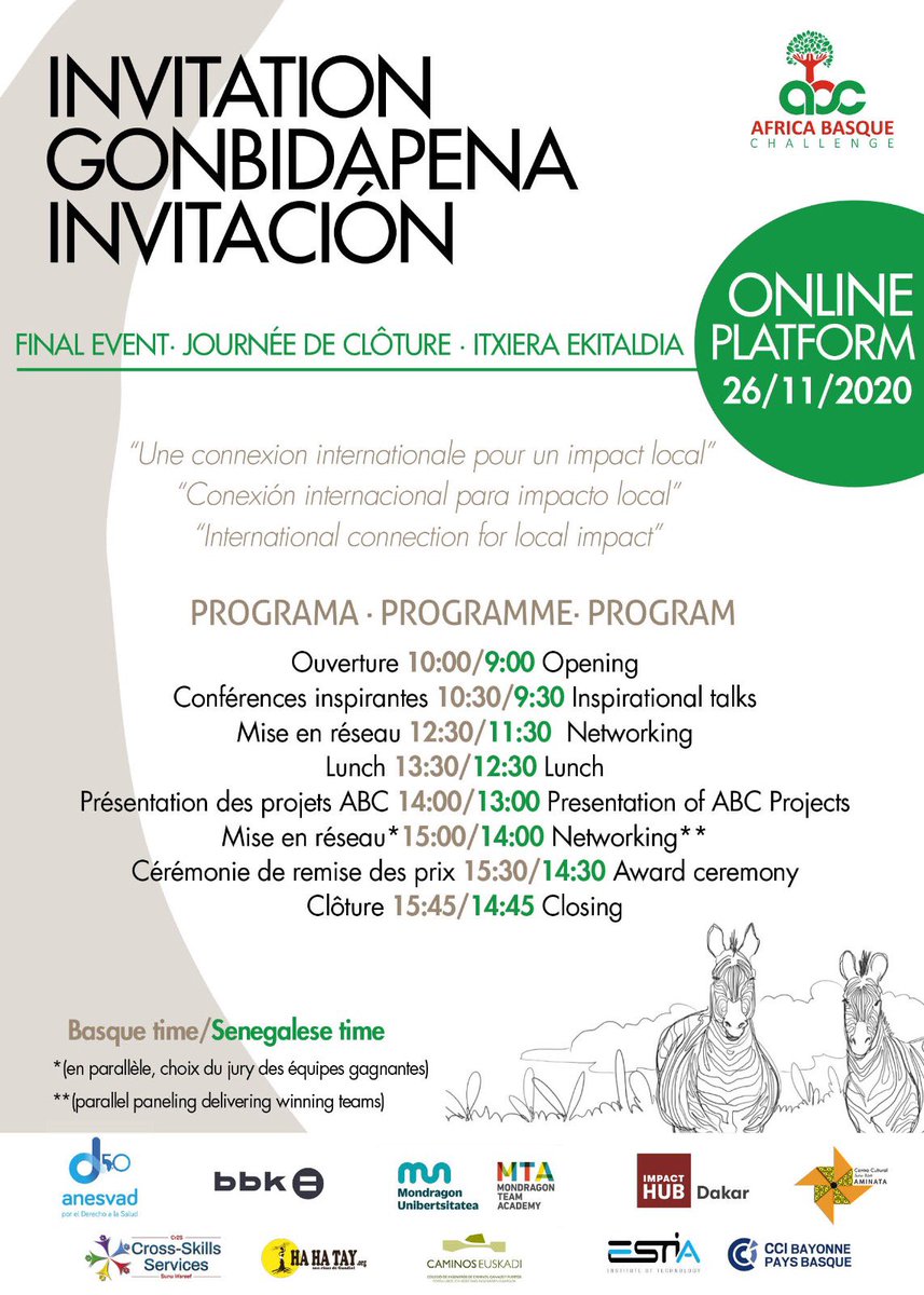 d4eteam's tweet image. 🎤 The best guests for the final event of #Senegal Edition!!! 
Our #community is getting bigger and this Thursday we want to celebrate the creation of new #projects and the union of all these people who want to make a positive change in their communities!!