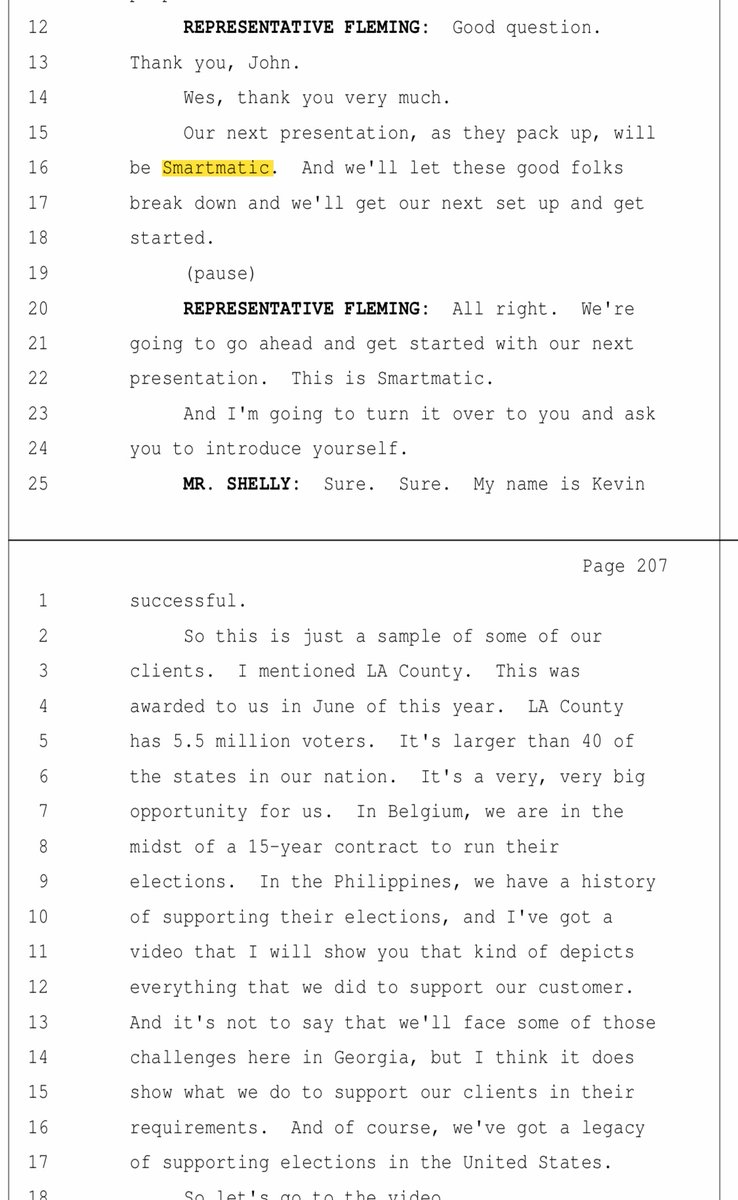 And heres Smartmatic in 2018 actively presenting to Georgia their products and touting their recent sale to LA county California.Now remember, Smartmatic was told that they aren’t allowed to operate in the US. https://sos.ga.gov/admin/uploads/SAFE%20Commission%20Transcript%208.30.18.pdf