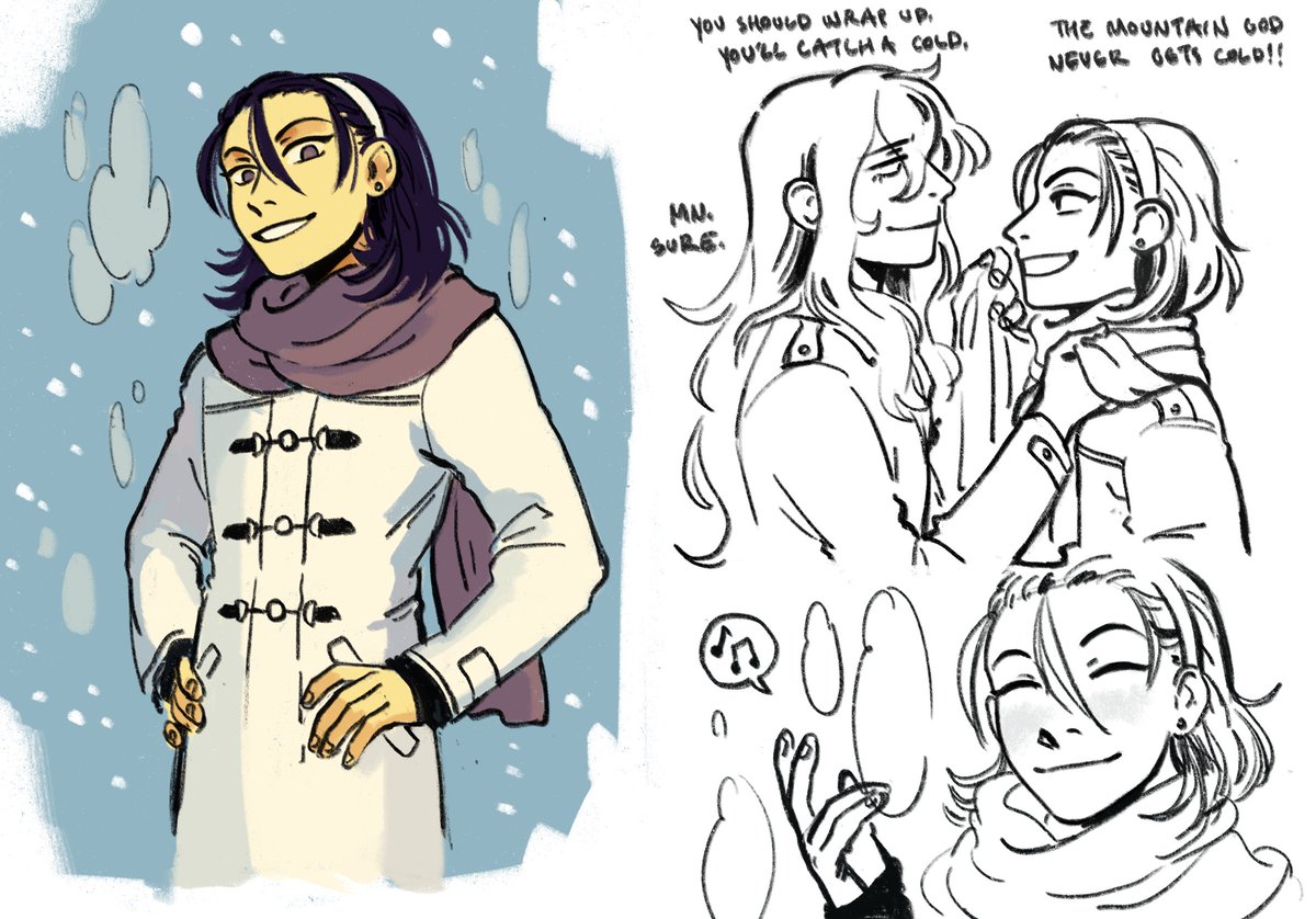 toudou looks so cute in his winter coat!! #ywpd 