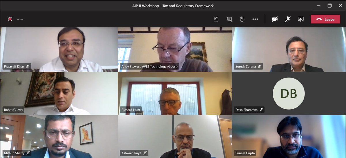 Another insightful webinar this morning with valuable insight on tax and regulatory framework in India for our AIP cohort.

Dr Suresh Surana, Founder <a href="/RSM_India/">RSM India</a>, fantastic and knowledgable as ever, joined by <a href="/UKIBC/">UK India Business Council</a>'s Prasenjit Dhar and <a href="/HCI_London/">India in the UK</a>. Looking forward to the next one
