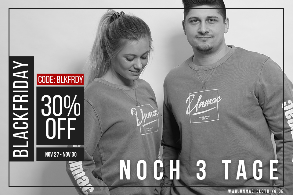 In 3 Tagen startet unser Black Friday // WEEKEND!⁠
30% auf alles, auch auf den SALE Bereich. Keines der gelisteten Produkte wird es jemals wieder geben. Jetzt oder nie.⁠
Freitag 00:00 Uhr #blackfriday #rabattirabatti #jetztodernie #letztechance