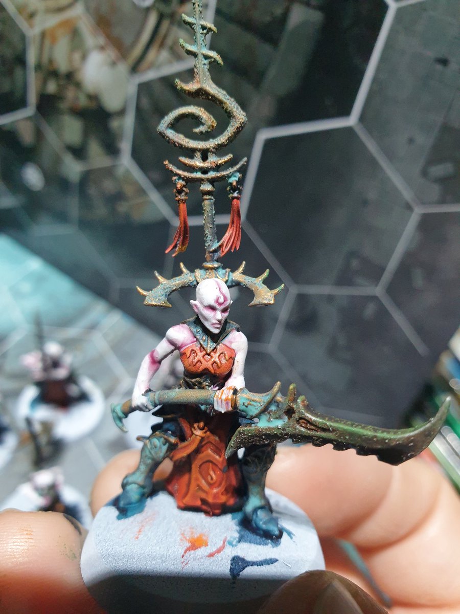 MrLee_Mekshop's tweet photo. Isolation project day 5 left
Wip pretty much finished painting 10 thralls really enjoyed painting them which i hate to say it coz i really didnt enjoy building them.
80%done painting my tidecaster conversion
#ageofsigmar #idonethdeepkin #WarhammerCommunity #thralls #tidecaster https://t.co/tx19NP415h