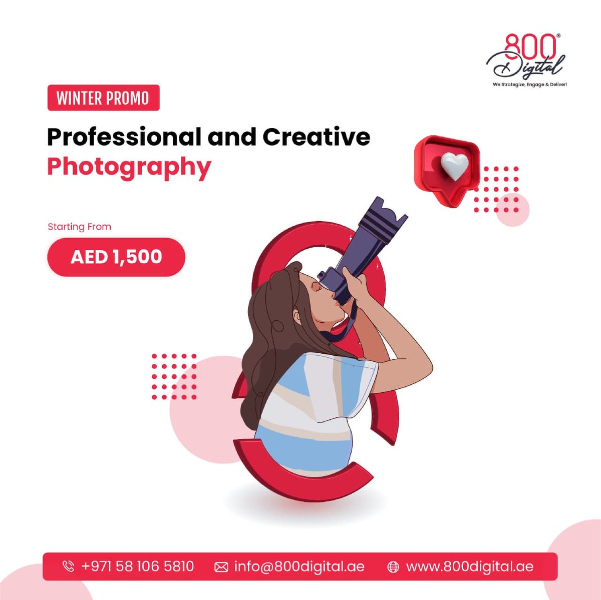 800_digital's tweet photo. Make sure your corporate photography represents the true value of your brand. 

Get in touch with us at+971581065810 or email info@800digital.ae for affordable photography services. 

#800digital #digitalmarketing #commercialphotography #productphotography #commercialphotographer https://t.co/1SXs3vyUYL