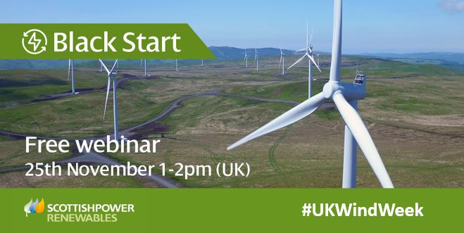 SPRenewables's tweet photo. 🗓️Live Event for #UKWindWeek 

Black Start from Wind - Six brilliant minds who helped make Black Start from a windfarm a reality, together for the first time to talk about it! 

Join us for a FREE Webinar!

⬇️Wednesday 25th November 13:00 (UK) 

https://t.co/nAYwl0MokG https://t.co/k7dZgMOvnz