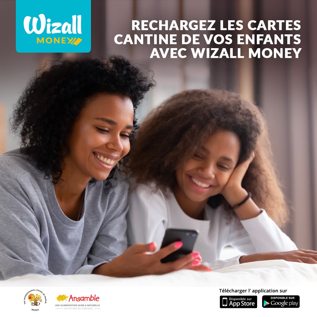 Vous pouvez à présent recharger facilement vos cartes de cantine Ansamble du lycée ISD (International School of Dakar) depuis votre application mobile Wizall Money et aupres de notre réseaux d'agent🍜.

#WizallMoney #Ansamble #ISD