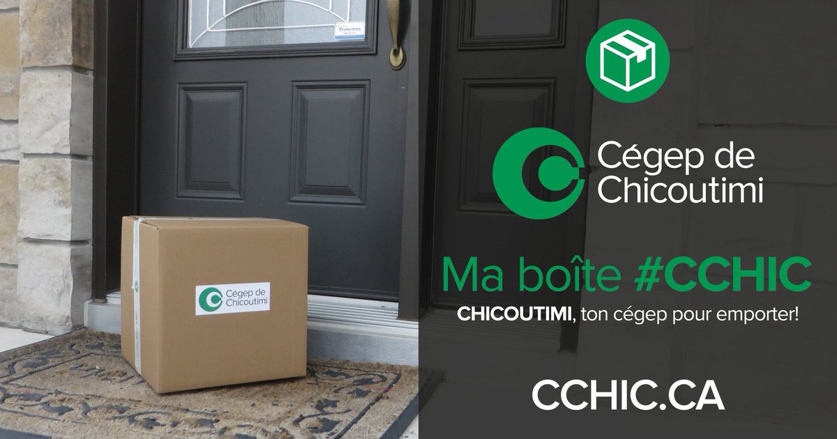 CegepChicoutimi's tweet photo. DÈS AUJOURD'HUI 📦

Commande ta boîte #CChic pour expérimenter de façon ludique un programme du Cégep de Chicoutimi à la maison.

Consulte le site Web régulièrement pour découvrir les prochains programmes qui auront leur boîte
👉 https://t.co/NMKMoeokAW

#cegepdechicoutimi #cchic https://t.co/GouLP0017I