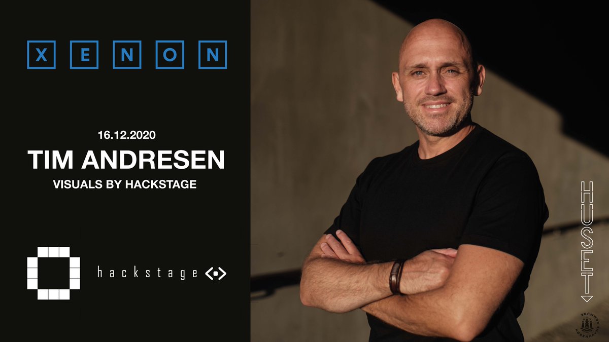 We are happy to announce a new collab. This time with Xenon playing host to Tim Andresen who does his magic mix of deep grooves and lush sounds on 16th December. The tech artists from Hackstage perform their visuals. Tickets available now so act fast. 
ticket.livebackend.com/huset/e/cultur…