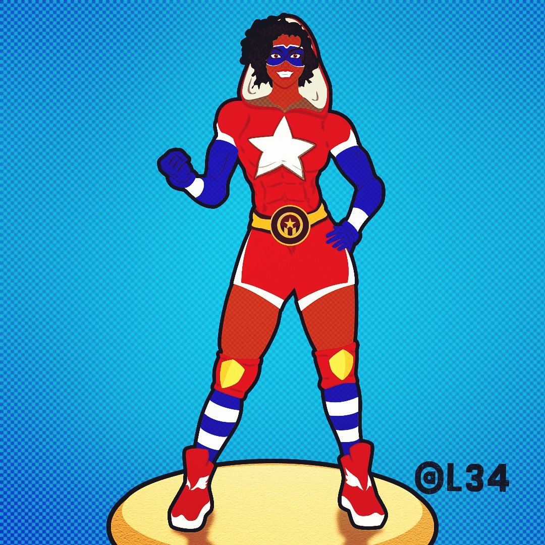 Leozallel's tweet image. Es muy grande la satisfacción cuando podemos hacer algo que amamos. #ilustration #Illustrator #adobeillustrator #characterdesign #HeroesRising #heroine