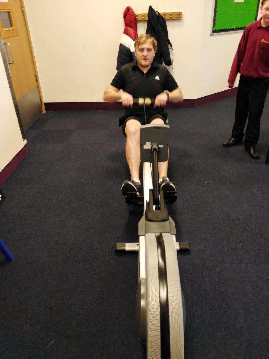 MaplefieldsAcad's tweet photo. Staff and students taking part in the @Nsport #rowability this morning, some strong scores - which form will be CHAMPIONS?? https://t.co/QR1IB40CTA