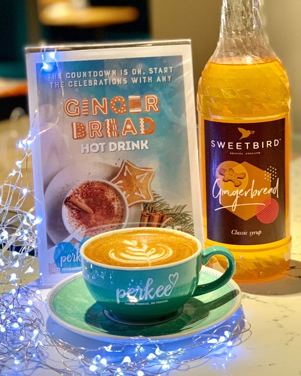 cateringbm's tweet photo. The countdown is on, nothing says #ChristmasIsComing🎄 like  a Gingerbread coffee.  #PerkeeCoffee #TurnThatFrownUpsideDown #FoodatWork https://t.co/1kv9DhR1kZ