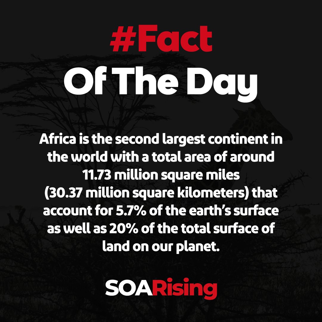 SOAR_Rising's tweet photo. Africa is full of wonders! Learn what you were never taught.
#FactoftheDay #SOARising https://t.co/BrMnnstvcF