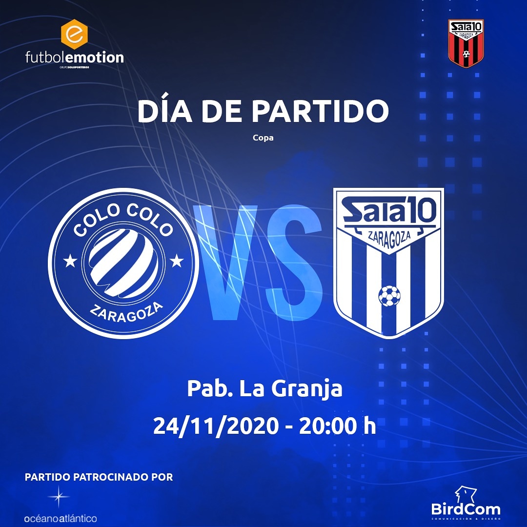 🚨Hoy es día de partido🚨 ¡DÍA DE DERBI COPERO!

Por primera vez en la historia nos enfrentamos al <a href="/ColoColoZaragoz/">Colo Colo Zaragoza</a> en competición oficial. Lo celebramos con nuestro patrocinador <a href="/oceano_atl/">Océano Atlántico</a> 💪🏼

⚽️ ¡Queremos pasar a octavos!

📺 Puedes verlo en <a href="/ardeportes/">Aragón Deporte</a>