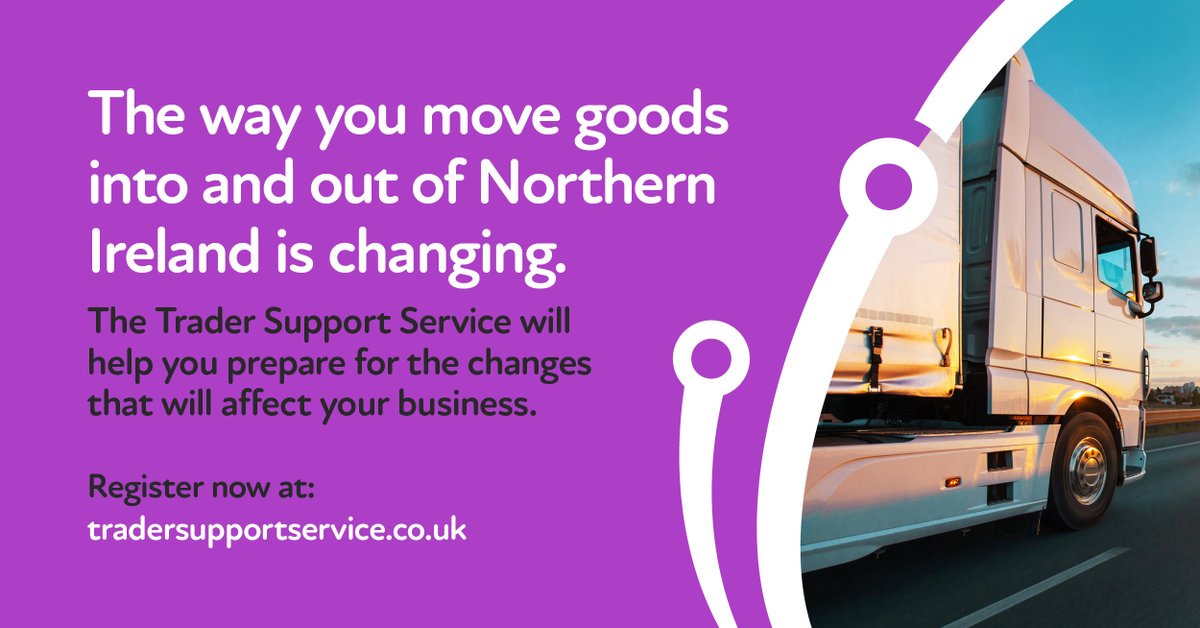 Trader_SS_UK's tweet photo. In Less than 40 days goods moving between GB and Northern Ireland will be subject to new declarations. The #TraderSupportService is FREE-to-use and will help you prepare. Register now: https://t.co/noRSgVuxSZ #TSS https://t.co/3fkxRCCscM