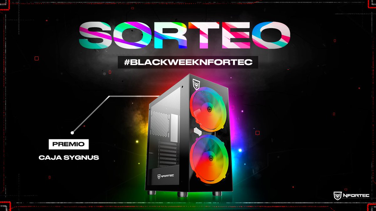 Nfortec_ES's tweet photo. 🔴¡SORTEO! 🔴
Ilumina la #BlackWeekNfortec con nuestra caja Sygnus😍

Requisitos:
🔁 RT al tweet
🚀 Síguenos @Nfortec_ES 
🗣️ Menciona a un amigo con el HT #BlackWeekNfortec. Sin limite de participación. https://t.co/pQkBQNmWZp