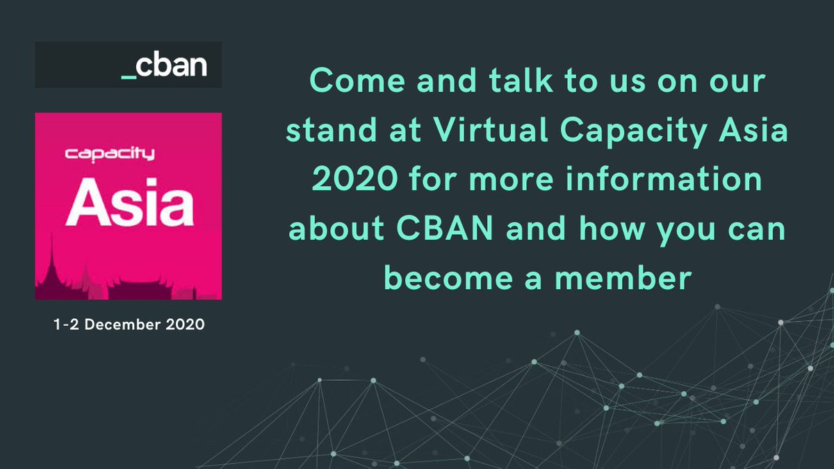 _cban's tweet photo. Come and visit the CBAN stand at Virtual Capacity Asia next week, to learn more about what #CBAN does and how you can become a member.

https://t.co/koQo7h6c5s

#automation #connectivity #blockchain https://t.co/0t5lOxPzl3