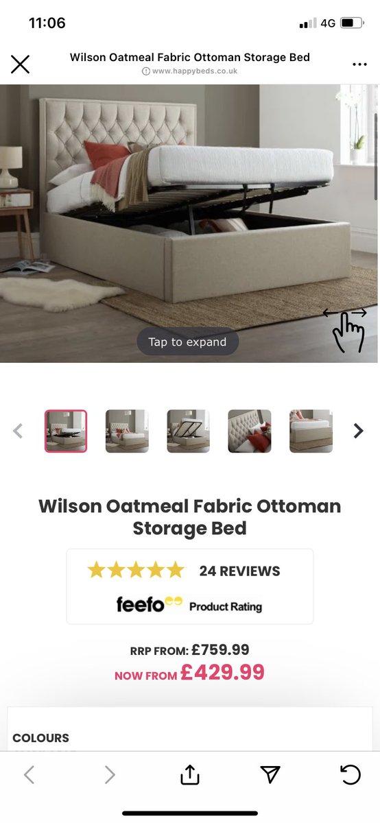 CMCN_'s tweet photo. Hi @MartinSLewis I wonder if you could help? 
The company HappyBeds are advertising the incorrect price on their Instagram shop compared to their website. They are claiming it is an ‘old post’ but its on their Instagram shop!

Should they honour it? What are my options? https://t.co/za9lx5Fh0s