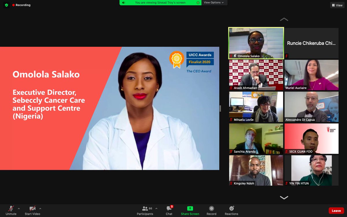 projectpinkblue's tweet image. Nigeria Omolola Salako of @Sebeccly has just won the 2020 @uicc Best CEO Award. 
Congratulations!