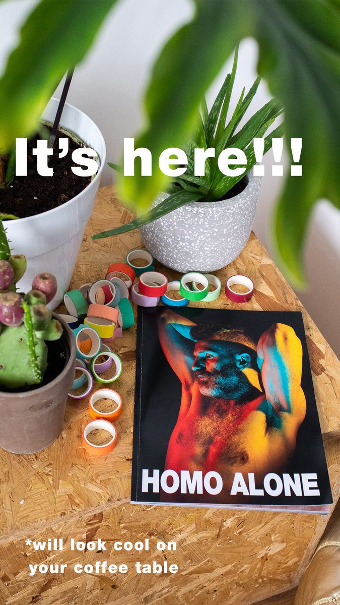 thisismikeyp's tweet photo. My lockdown art self portrait magazine #HOMOALONE is finally here! Use coupon 'PREORDER' for 30% off until 1st Dec https://t.co/kX2oz1tQM0 #artmagazine #selfportrait #photography #ArtistOnTwitter #artist #gayart https://t.co/QFjTNkDpSr