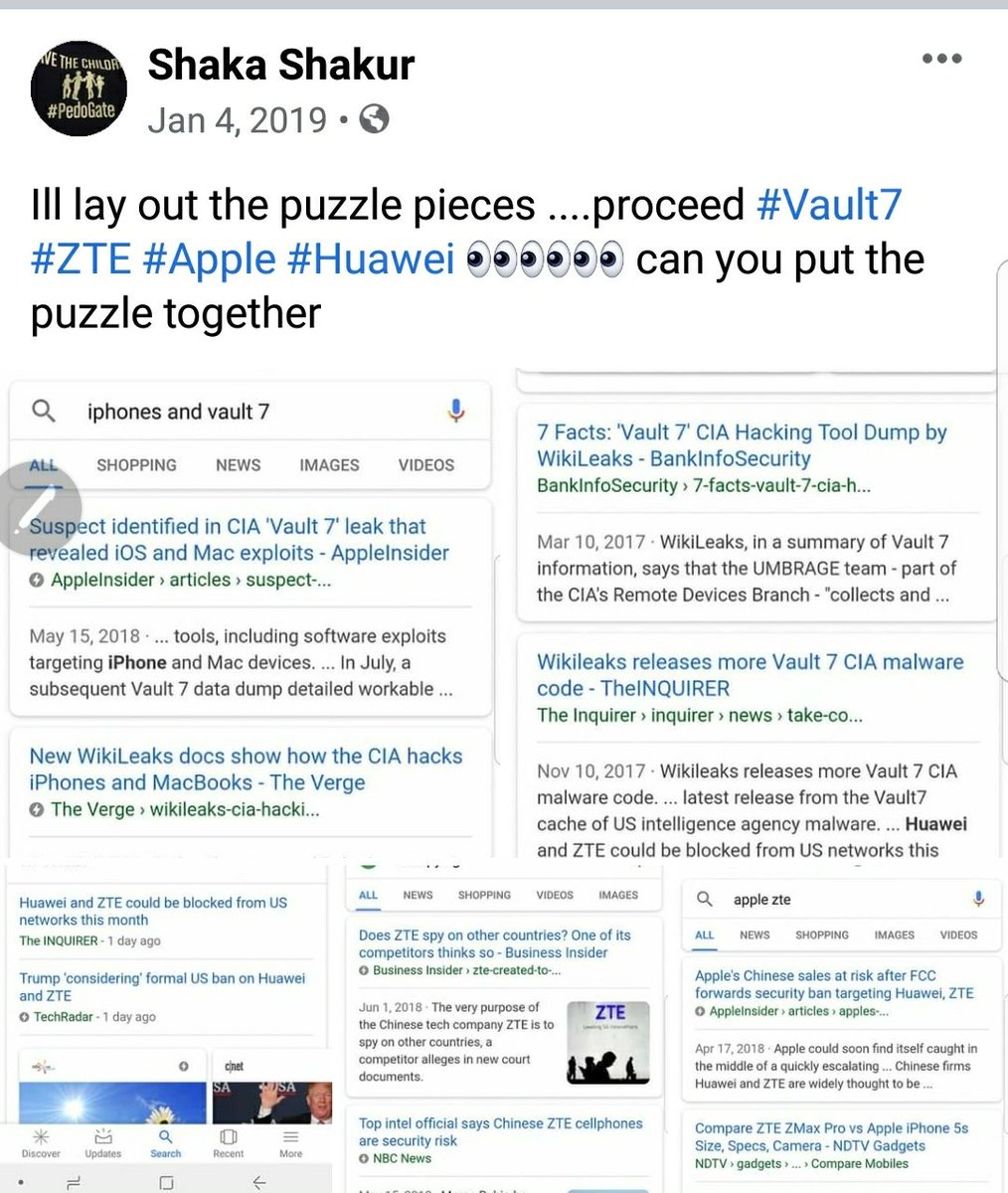 Puzzle pieces  #Vault7  #Huawei  #ZTE  #Apple SPYING TECH