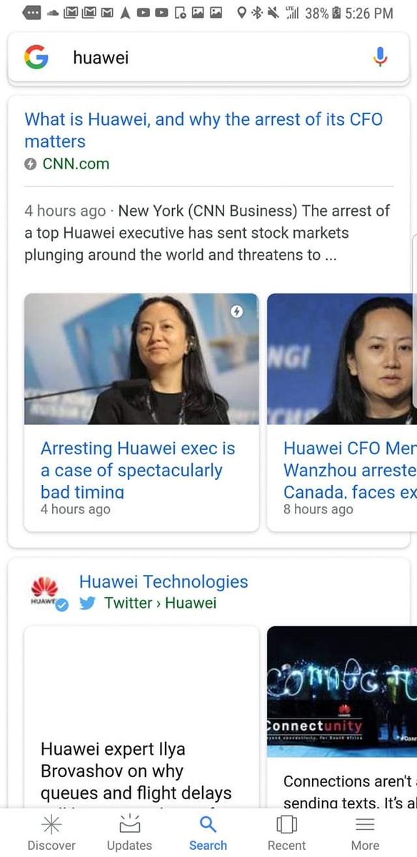 Remember the Queen of Huawei was arrested??? NO?? just google it