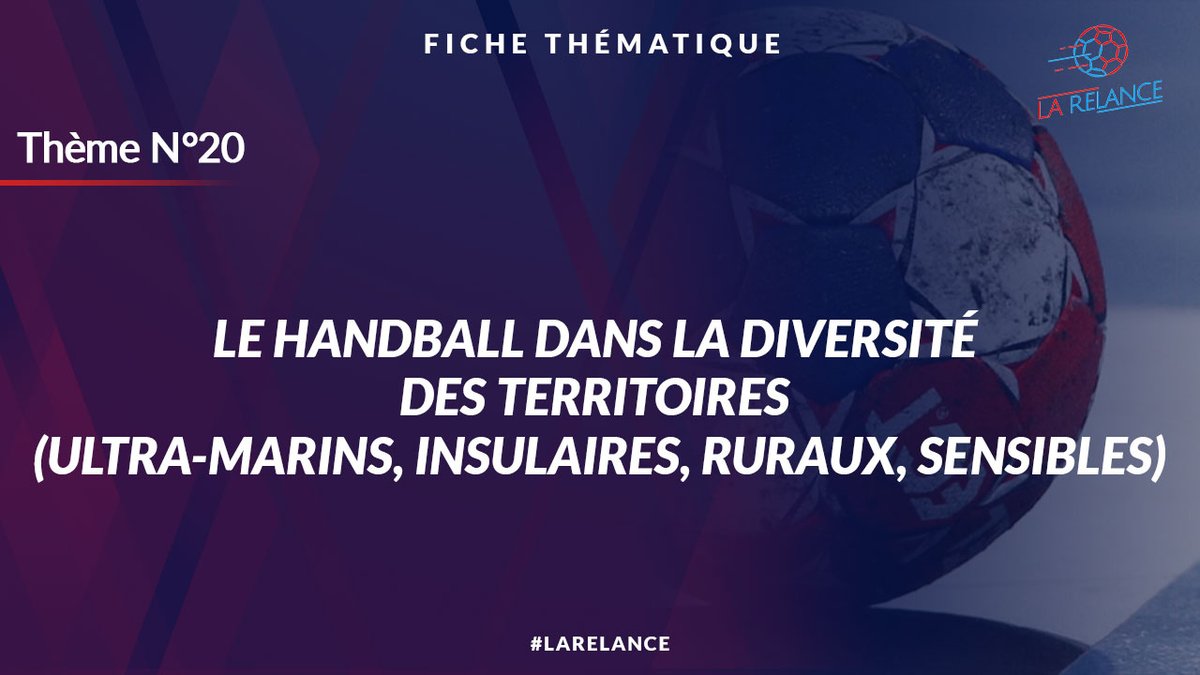 Considérer le Handball dans la diversité des territoires. Nous serons sur le terrain pour mieux connaître la pratique en local et redonner des marges de manœuvre. 

Comment ? 👉cutt.ly/3hoA4p3
#LaRelance