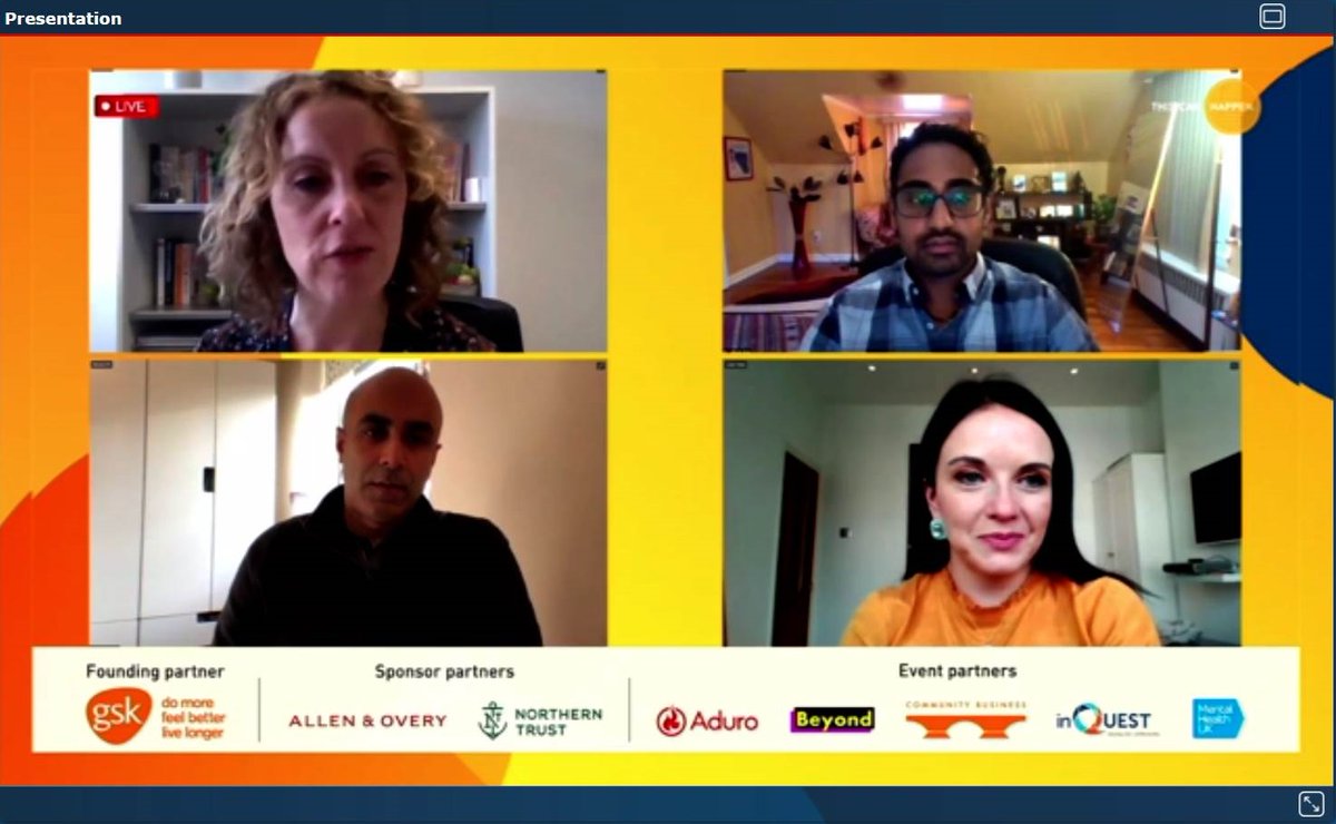 A massive 90% of people "feel stressed and overwhelmed by digital tech" says Laura from <a href="/shineoffline/">Shiny Happy People</a> in our session on the relationship between digital #tech and #mentalhealth, but we're also relying on it to connect during #COVID19 

#ThisCanHappen