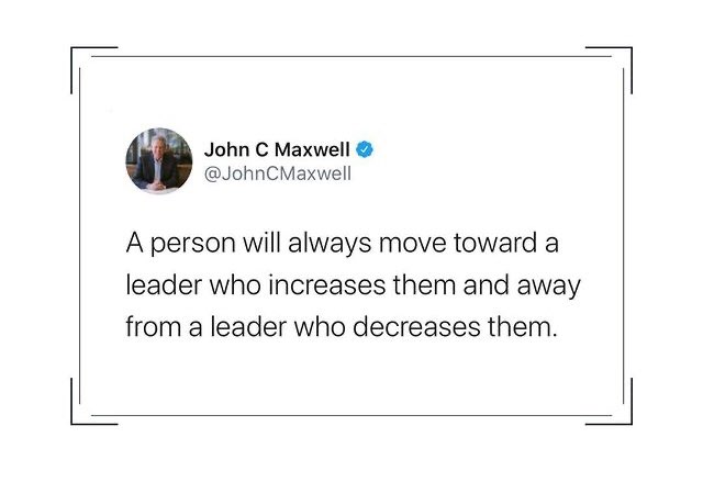 People want to be affirmed, appreciated, pushed, and grown. What are you doing that makes others want to move toward you?

#leadership #LeadershipThoughts #LeadershipMatters #fitleaders #edleaders #PrincipalEDleaders #tuesdayvibe #tuesdaymotivations #txpvi