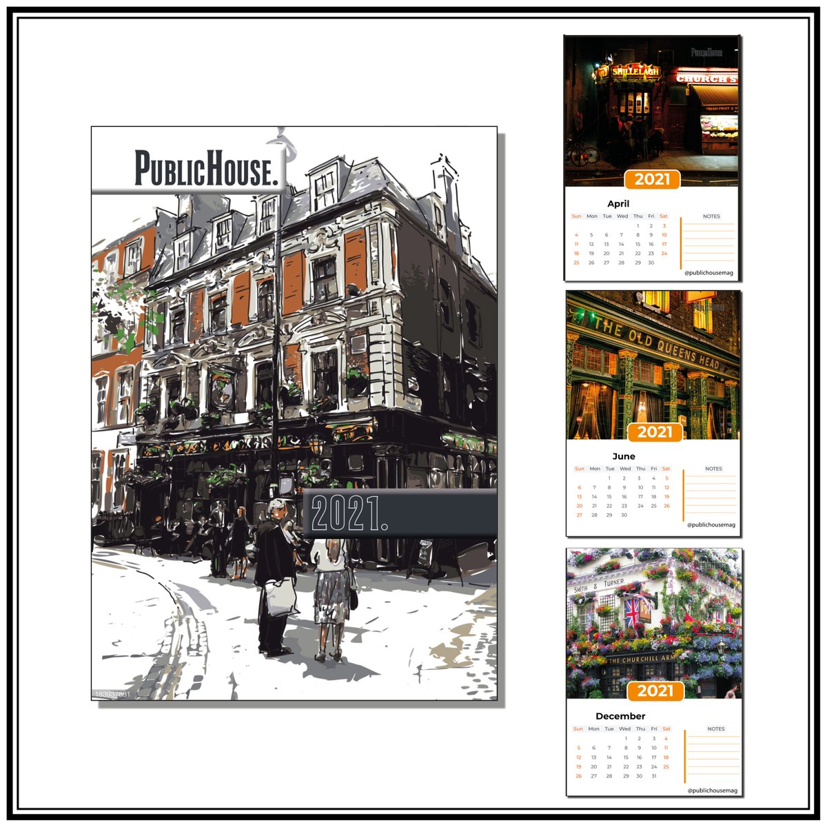 ReadPublicHouse's tweet photo. Our calendar is back this 2021. Pre-order now with free shipping! Featuring 12 iconic London pubs.
https://t.co/LkzxIpouIh
#calendar2021 
#publife https://t.co/Wi7oK9S2OT