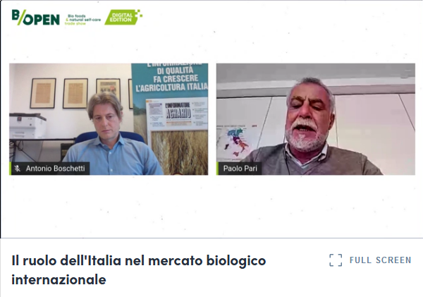 CcpbSrl's tweet photo. al webinar sul mercato del #biolofico @BOpenTradeShow
 @pressVRfiere parla Paolo Pari @AlmaverdeB: per mantenere il bio come metodo agricolo sostenibili, bisogna investire in innovazione e ricerca https://t.co/vjtrFcbROO