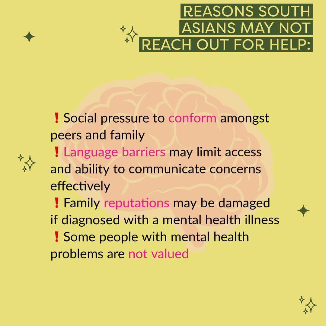 med4_all's tweet photo. Hi everyone! Hope you’re well. Mental health is a super important topic especially during these trying times. South Asian communities are less likely to seek help surrounding mental health, to find out more, scroll…

📸 https://t.co/mHLPaKt3iT via https://t.co/s46RFO0z7g https://t.co/MlgLD8lG4S