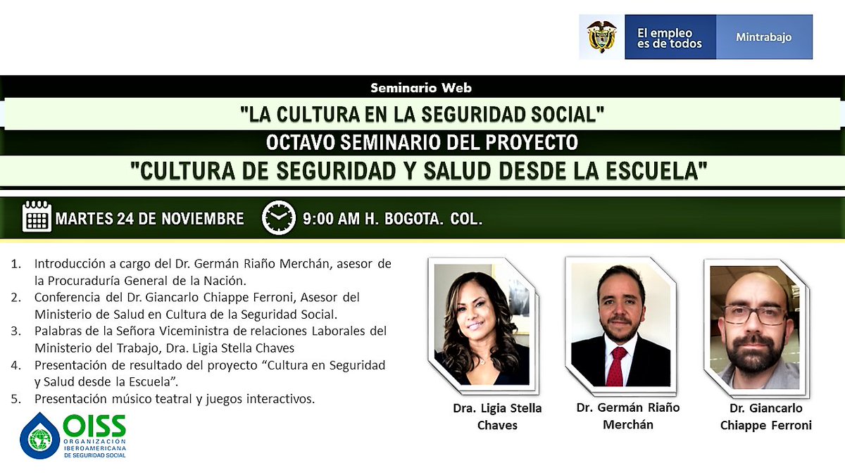 OissPeru's tweet photo. @OissAndino Invita Cultura de Seguridad Social Hoy 9 am hora Colombia

Acceso: https://t.co/aqHqQSr3RK

#Agenda2030 #Covid_19

@D_Magisterial @Minsa_Peru @MTPE_Peru @EsSaludPeru @SuSaludPeru @SBSPERU @pcmperu https://t.co/zeCdKMoWIq
