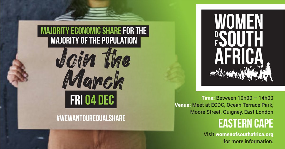 Join the MArch in the Eastern Cape!
#womenofZA
#UntilweAreEqual 
#izikhalozamakhosikazi